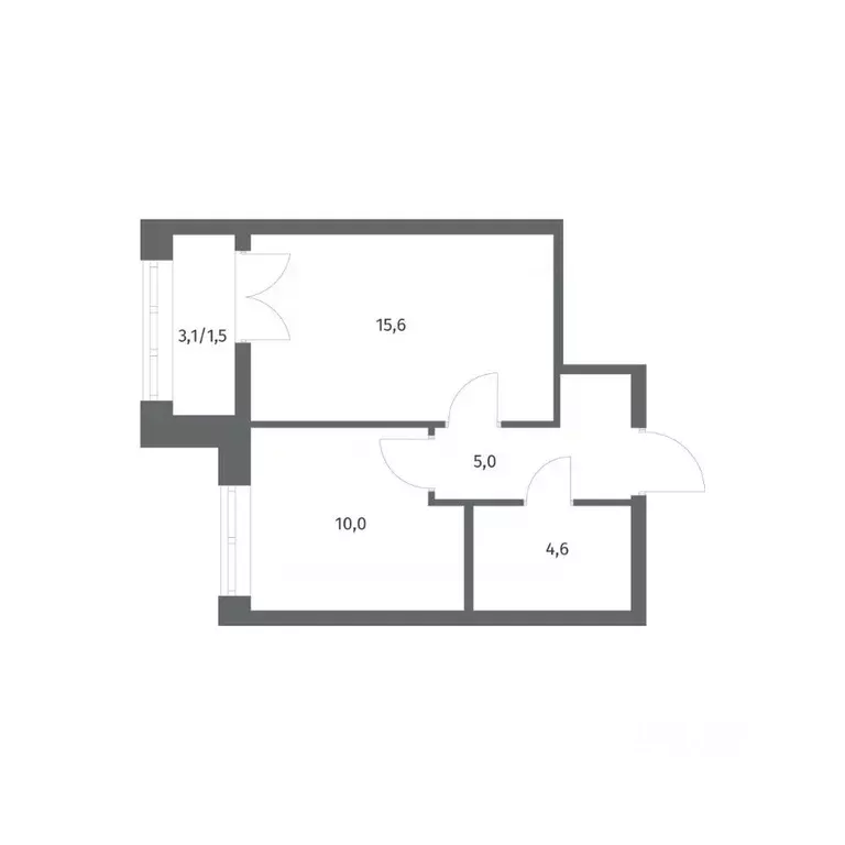 1-к кв. Ленинградская область, Ломоносовский район, Аннинское ... - Фото 1