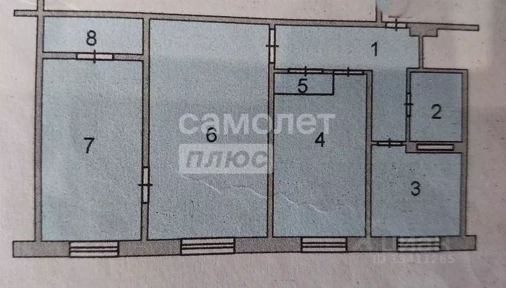 3-к кв. Ивановская область, Иваново Ташкентская ул., 101 (55.9 м) - Фото 1