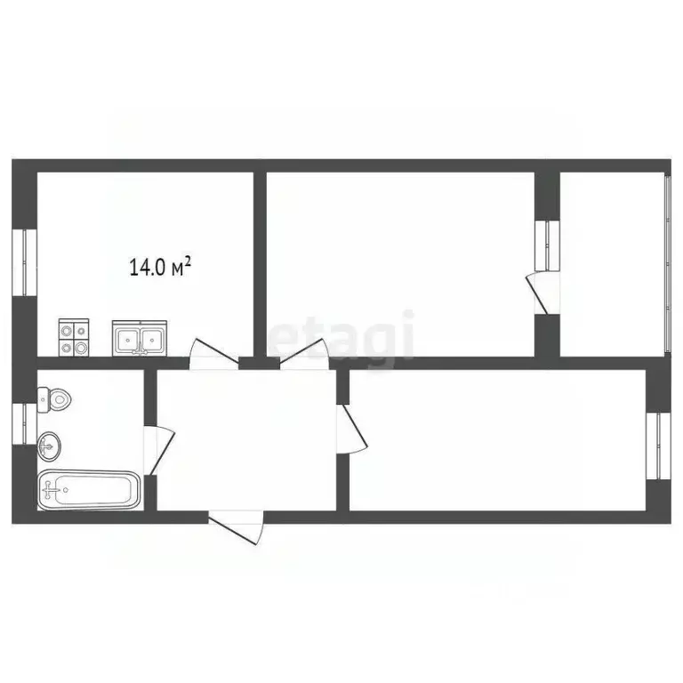 2-к кв. Ярославская область, Ярославль Златоустинская ул., 10 (52.3 м) - Фото 1