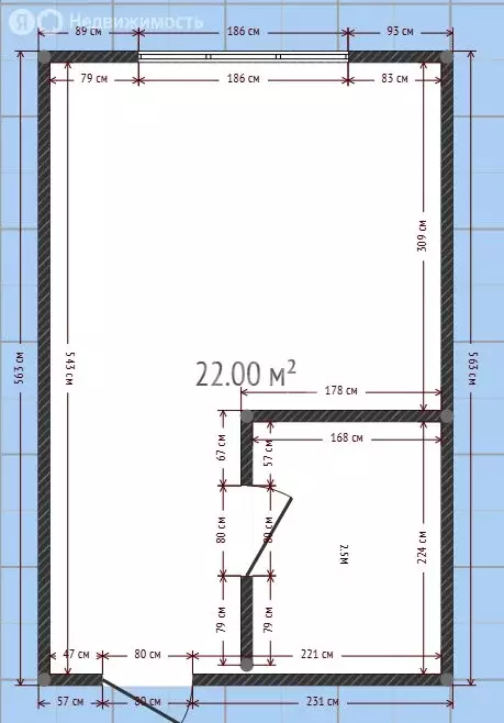 Квартира-студия: Каспийск, улица Сулеймана Эфендиева, 25 (24.5 м) - Фото 1