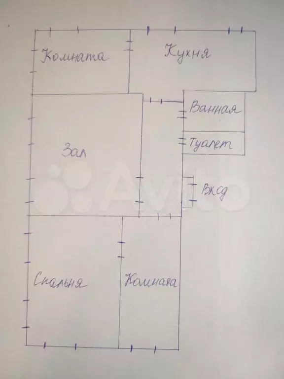 4-к. квартира, 67,5 м, 1/3 эт. - Фото 0