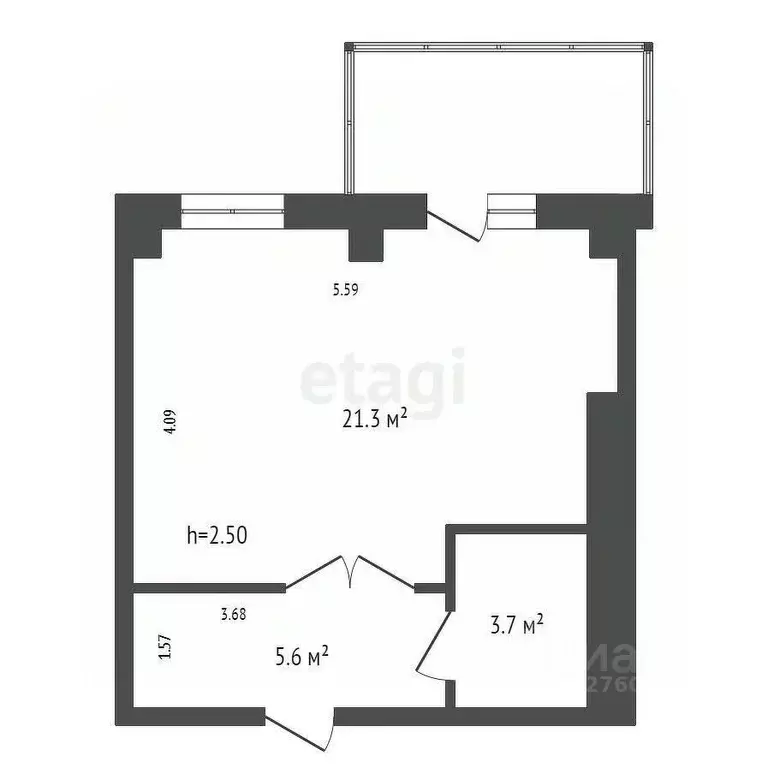 Студия Красноярский край, Красноярск Караульная ул., 38 (30.6 м) - Фото 0