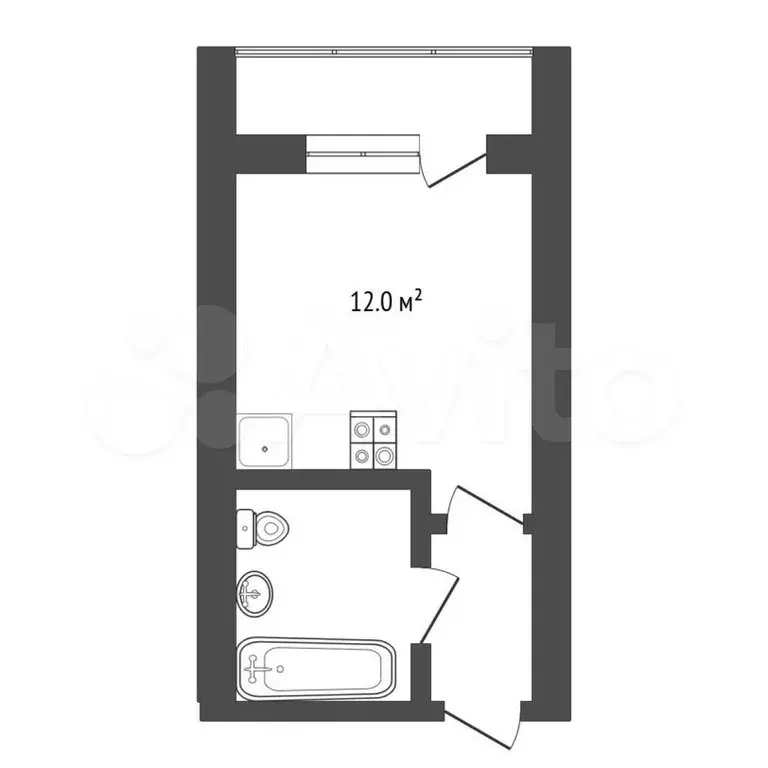 Квартира-студия, 19 м, 4/17 эт. - Фото 0