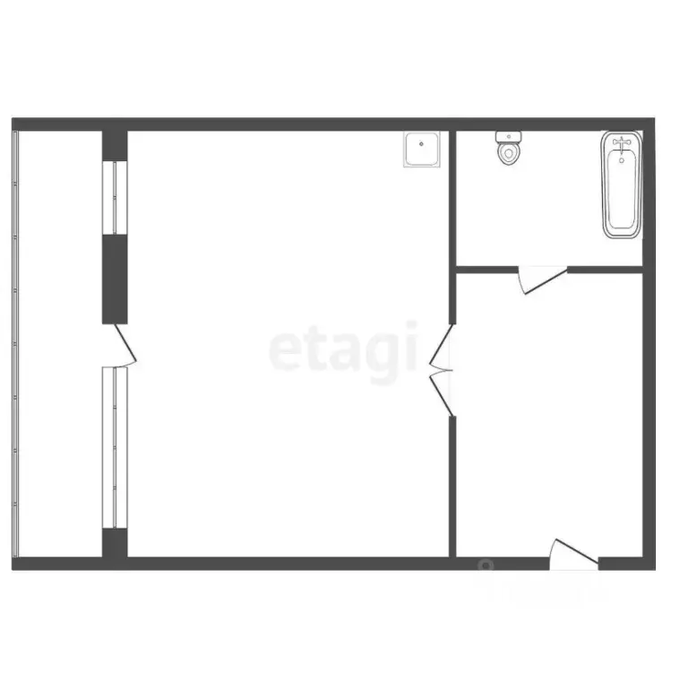 Студия Красноярский край, Красноярск ул. Петра Ломако, 14 (37.8 м) - Фото 2