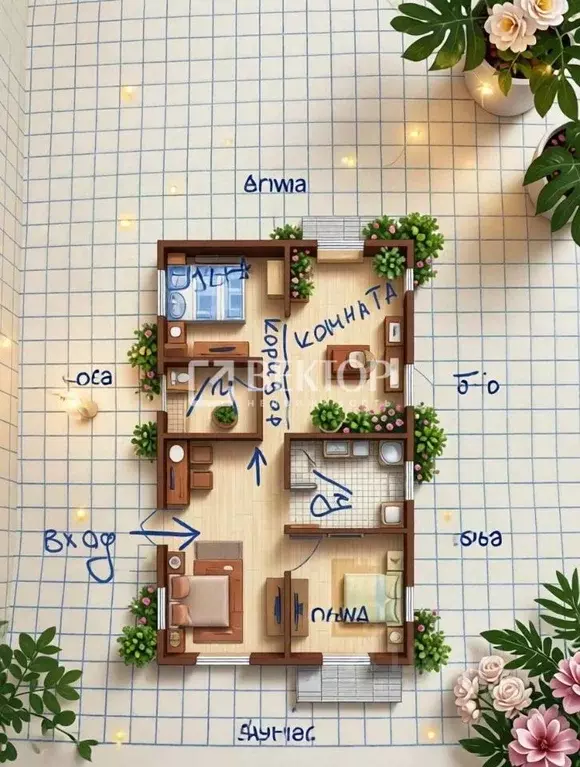 2-к кв. Ивановская область, Фурманов ул. Жуковского, 19 (60.0 м) - Фото 2