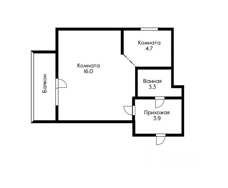 1-к кв. Краснодарский край, Краснодар Юбилейный мкр, ул. Генерала ... - Фото 2