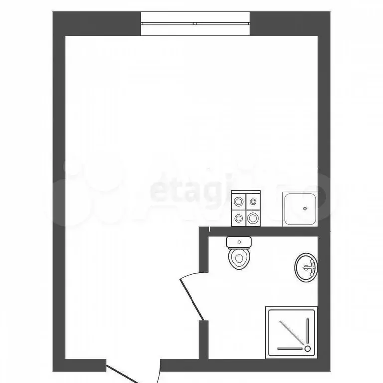 Квартира-студия, 19 м, 5/16 эт. - Фото 0