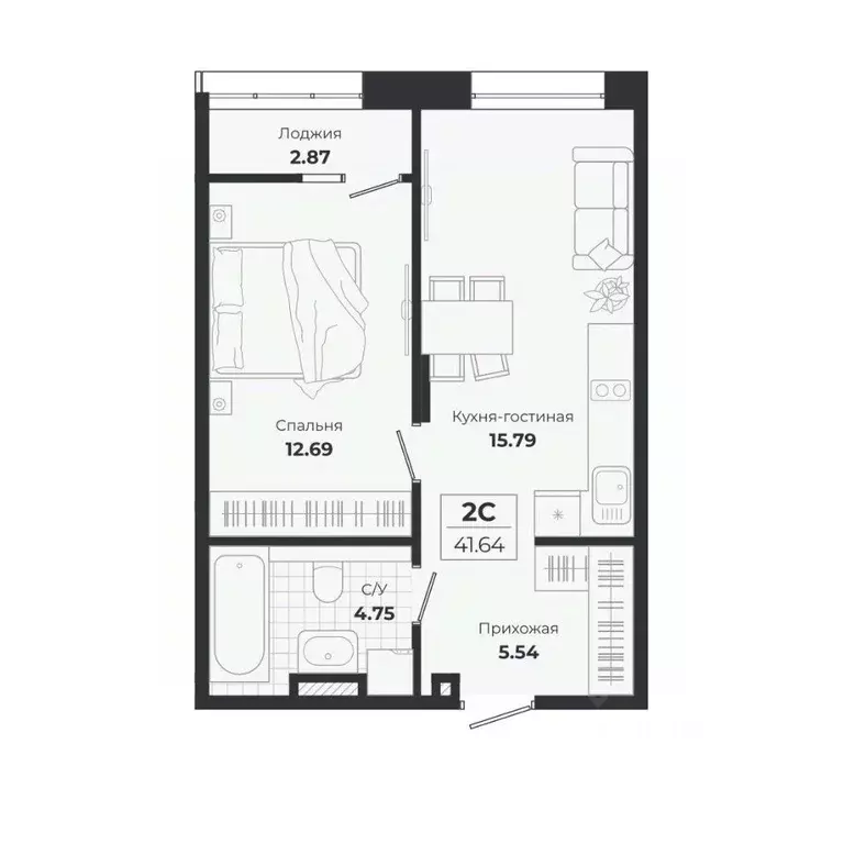 2-к кв. Новосибирская область, Новосибирск Лесоперевалка мкр, Ясный ... - Фото 0
