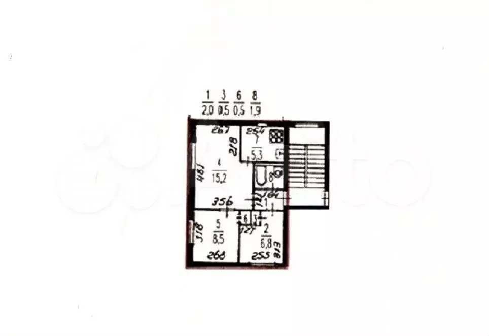 3-к. квартира, 40,7 м, 3/5 эт. - Фото 0