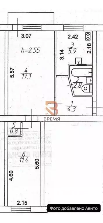 2-к кв. Севастополь просп. Героев Сталинграда, 24а (42.8 м) - Фото 2