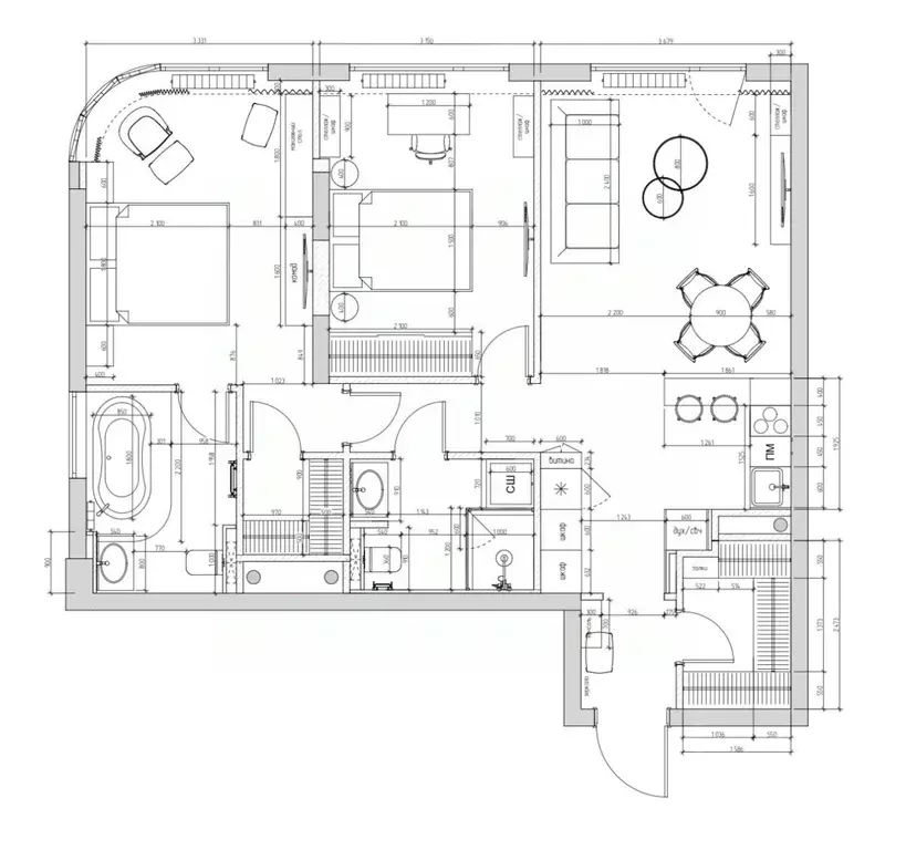 3-к кв. Москва ул. Нижние Мневники, 7 (82.3 м) - Фото 2