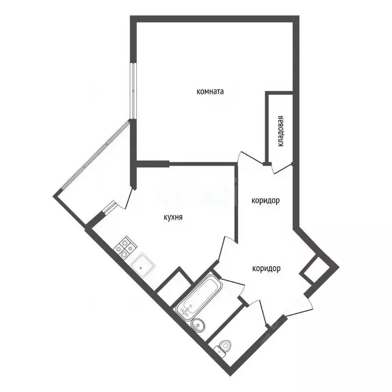1-к кв. Воронежская область, Воронеж ул. Переверткина, 1/7 (56.0 м) - Фото 2
