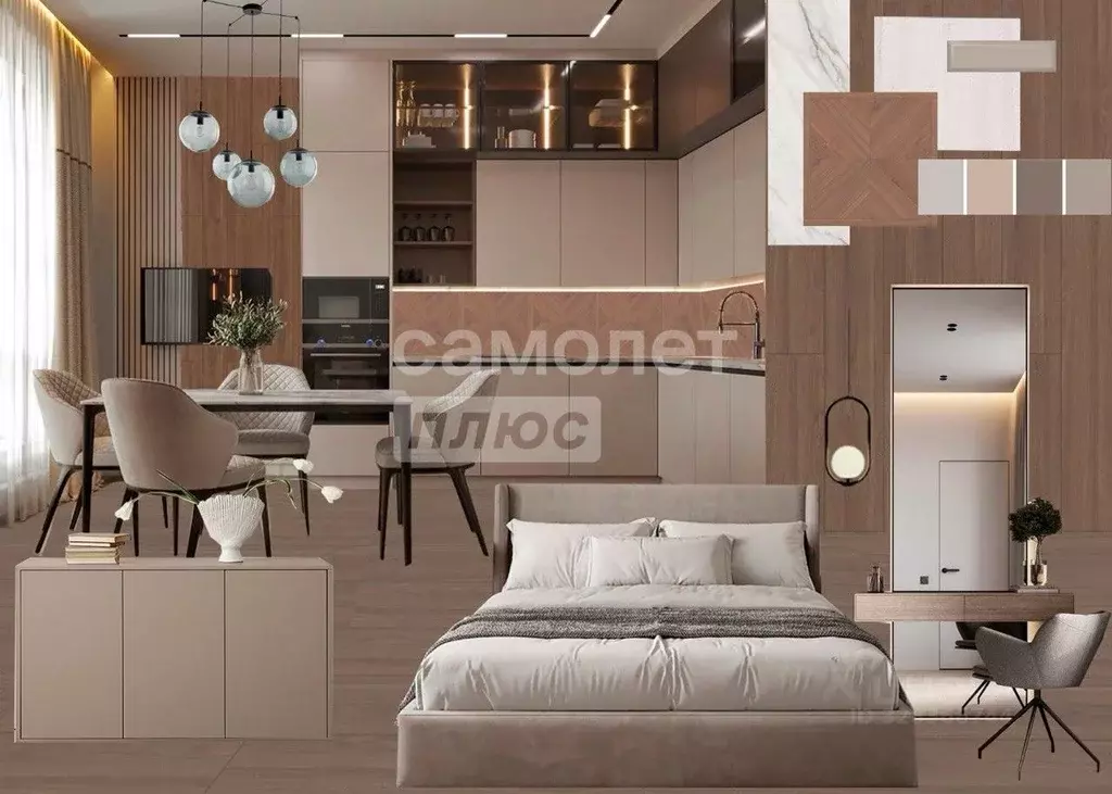 1-к кв. Иркутская область, Иркутск ул. Ивана Доронина, 9/1 (40.0 м) - Фото 1