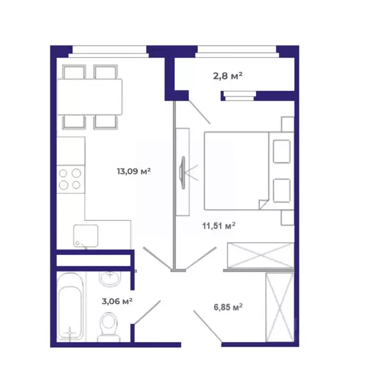 1-к кв. Иркутская область, Иркутский муниципальный округ, Маркова рп, ... - Фото 1