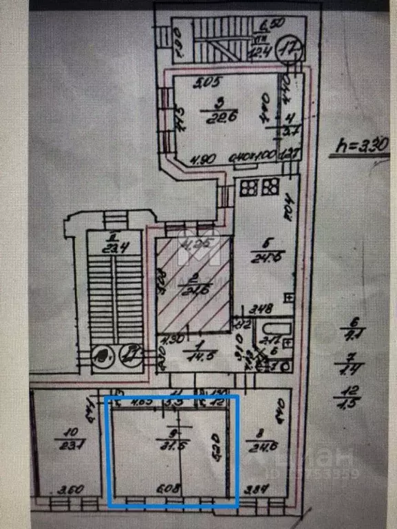 Комната Санкт-Петербург Кирочная ул., 23 (31.5 м) - Фото 2