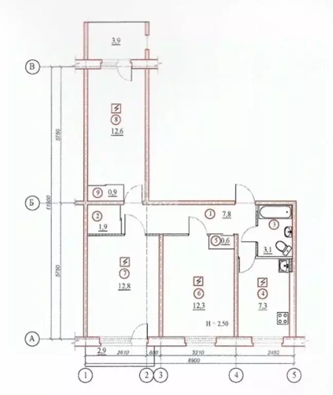 3-к кв. Хабаровский край, Комсомольск-на-Амуре 66-й кв-л, бул. Юности, ... - Фото 2