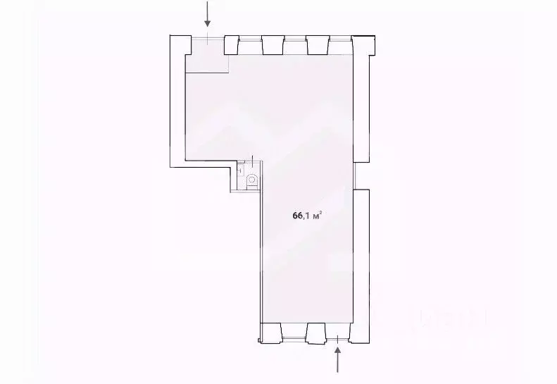 Помещение свободного назначения в Москва Богословский пер., 16/6С1 (66 ... - Фото 2