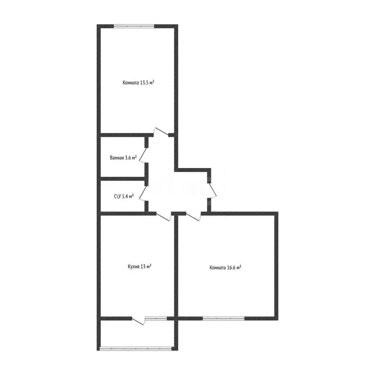 2-комнатная квартира: Краснодар, Конгрессная улица, 13 (53.9 м) - Фото 1