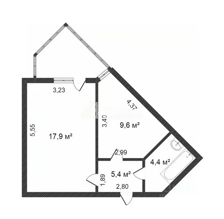 1-к кв. Ямало-Ненецкий АО, Новый Уренгой Юбилейный мкр, 3/3А (36.3 м) - Фото 0