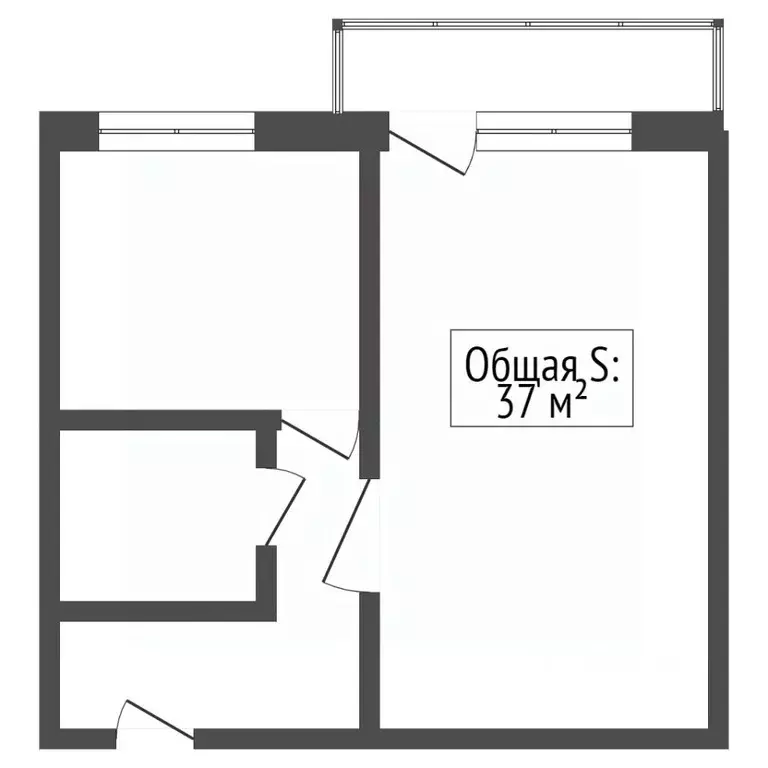 1-к кв. Томская область, Томск просп. Фрунзе, 98 (36.3 м) - Фото 1