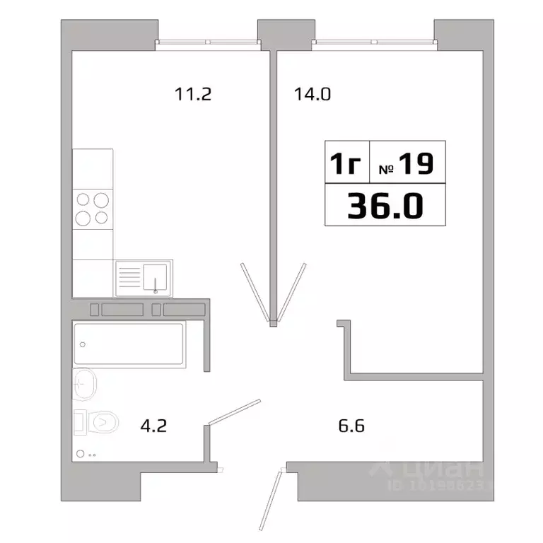 1-к кв. Иркутская область, Иркутск ИВАТУ городок,  (36.0 м) - Фото 1