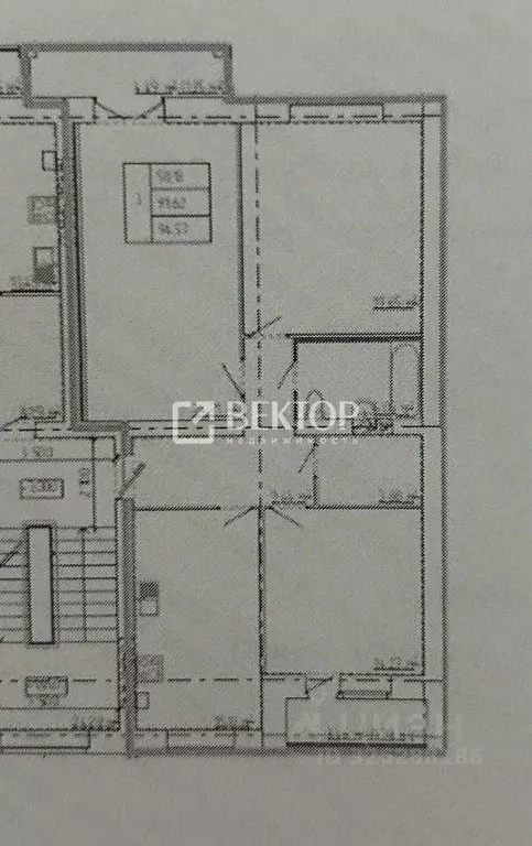 3-к кв. Костромская область, Кострома Мясницкая ул., 27 (94.6 м) - Фото 2