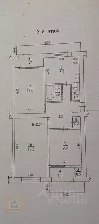 3-к кв. Севастополь ул. Харьковская, 33 (78.4 м) - Фото 0