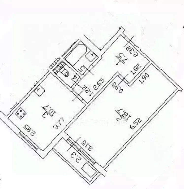 1-к кв. Санкт-Петербург пос. Шушары, Пушкинская ул., 34 (40.5 м) - Фото 1