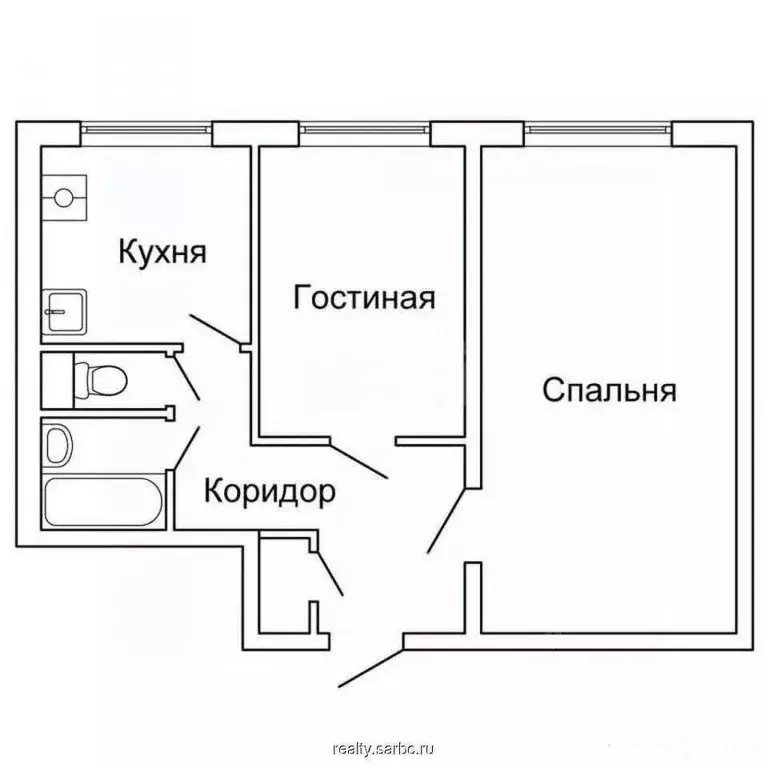 2-к кв. Татарстан, Зеленодольский район, Осиновское с/пос, с. Осиново ... - Фото 1