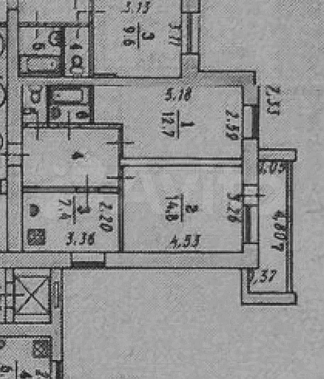 2-к. квартира, 45,7 м, 8/10 эт. - Фото 0