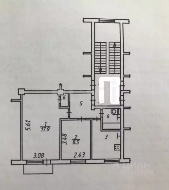 2-к кв. Калужская область, Калуга ул. Маршала Жукова, 39 (41.4 м) - Фото 1