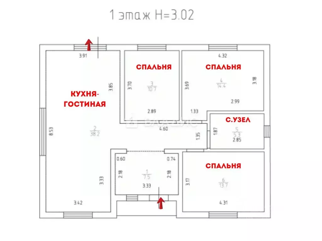 Дом в Калининградская область, Гурьевск ул. Кронштадтская (100 м) - Фото 2
