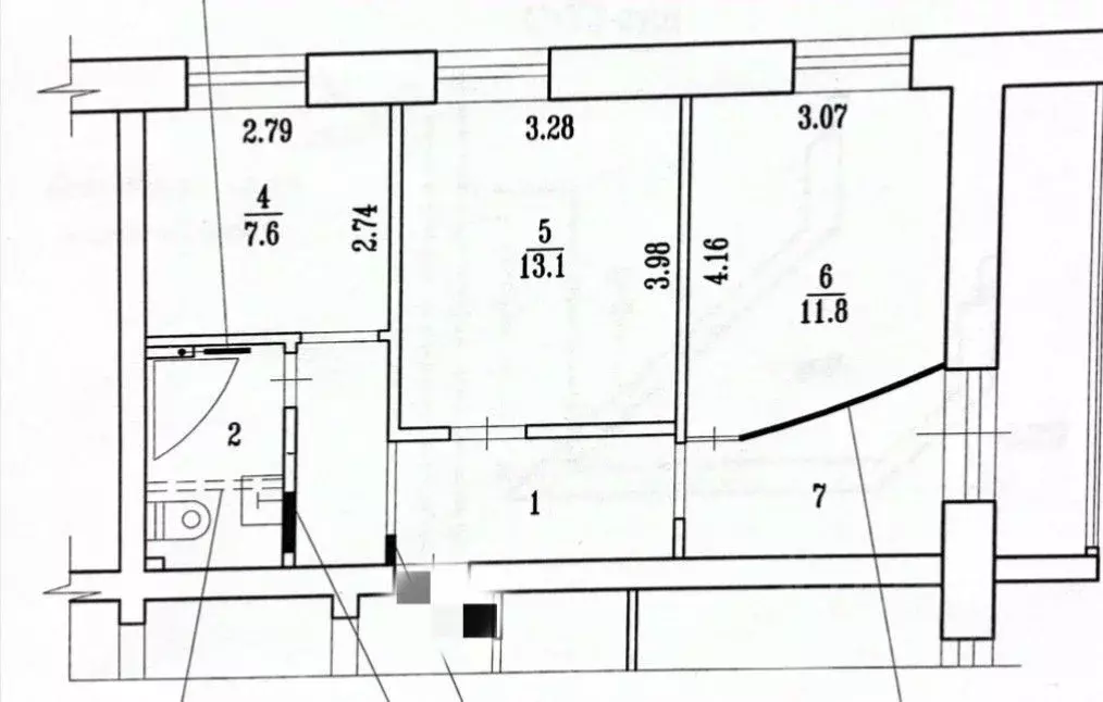 2-к кв. Ханты-Мансийский АО, Нижневартовск Рабочая ул., 35 (50.8 м) - Фото 1