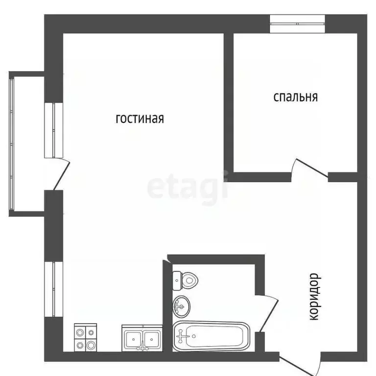 2-к кв. Мордовия, Саранск ул. Володарского, 92 (36.5 м) - Фото 1