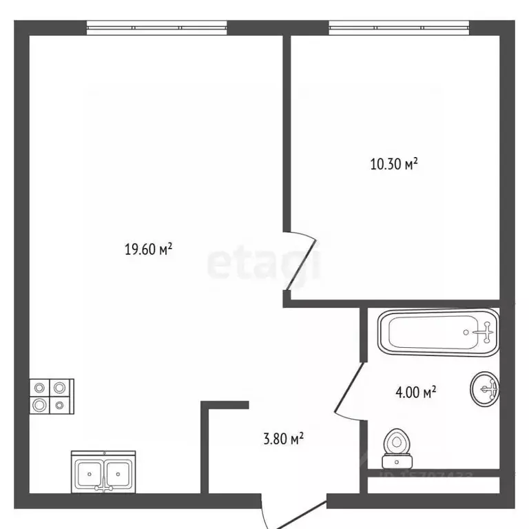 1-к кв. Санкт-Петербург Лиговский просп., 242 (38.0 м) - Фото 2
