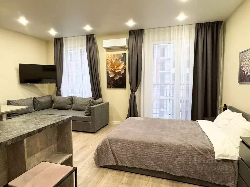 Студия Краснодарский край, Сочи ул. Искры, 88к2 (30.0 м) - Фото 0