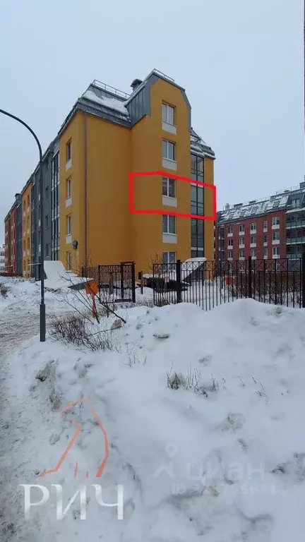 1-к кв. Санкт-Петербург ул. Орбитальная, 9к1 (35.0 м) - Фото 2