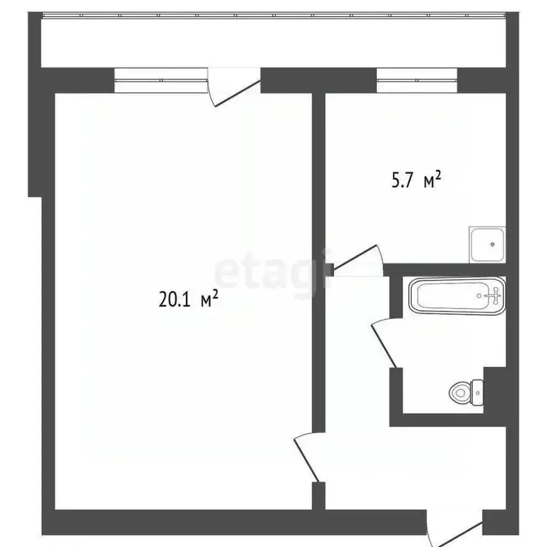1-к кв. Челябинская область, Озерск ул. Менделеева, 23 (33.1 м) - Фото 2