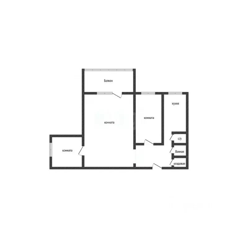 3-к кв. Тверская область, Тверь ул. Громова, 22к1 (49.1 м) - Фото 2