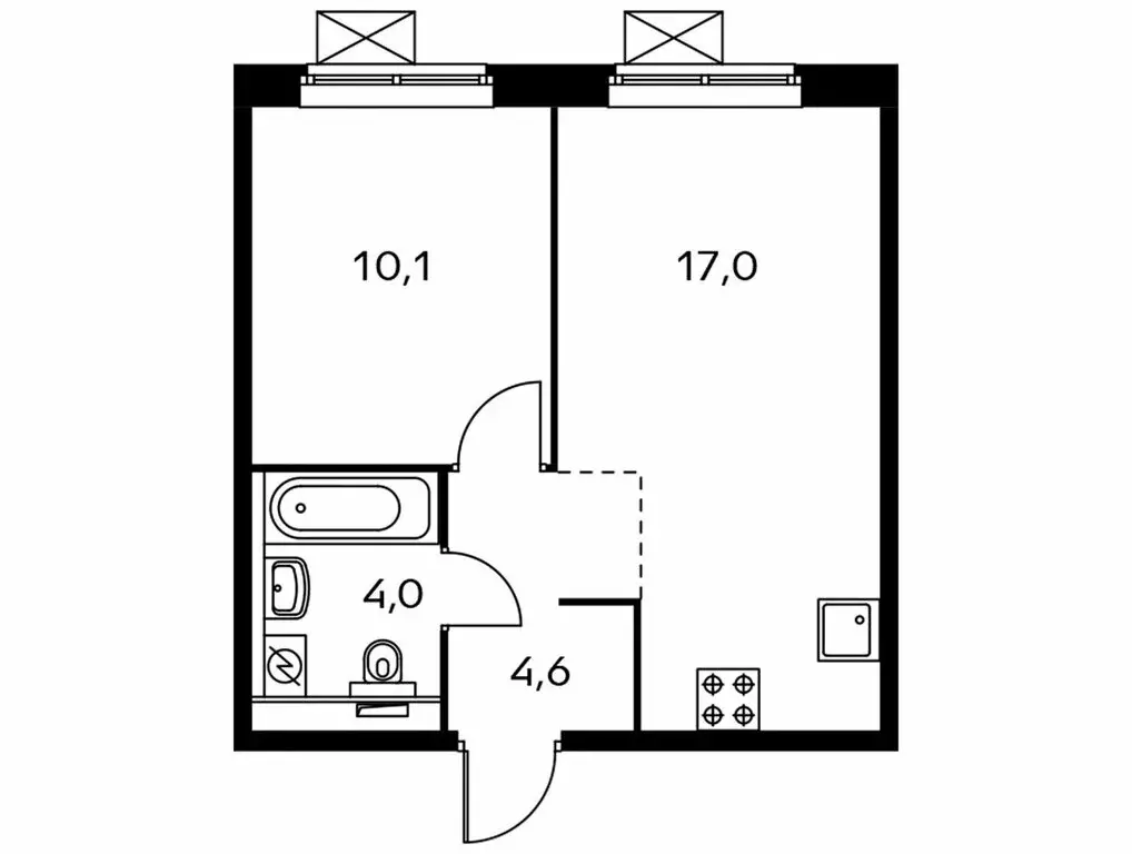 1-комнатная квартира: Котельники, микрорайон Белая Дача, 29 (35.7 м) - Фото 1