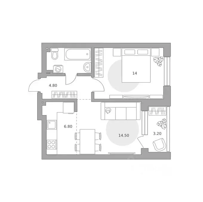 2-к кв. Башкортостан, Уфа Зеленая Роща жилрайон, Лесная Симфония жилой ... - Фото 1