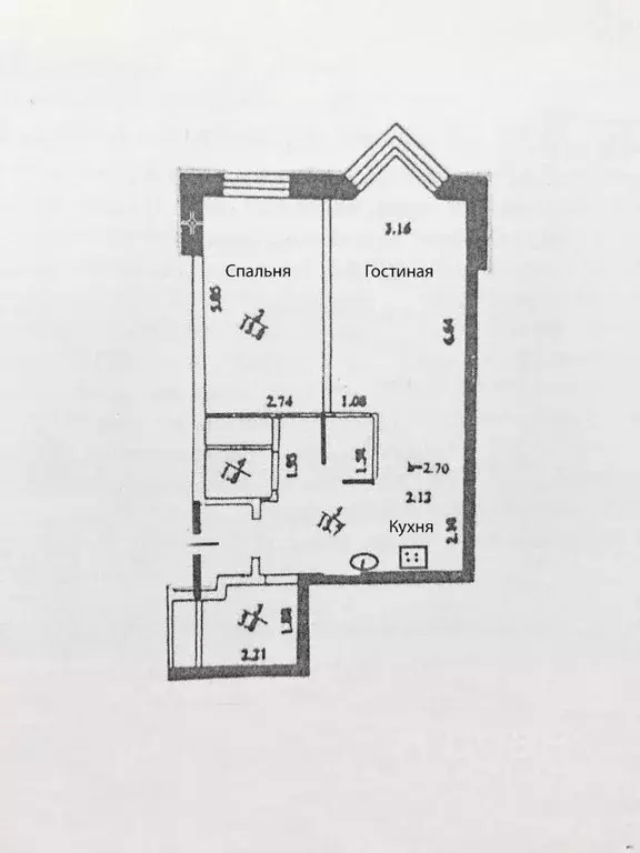 1-к кв. Московская область, Люберцы Октябрьский просп., 145 (53.3 м) - Фото 2
