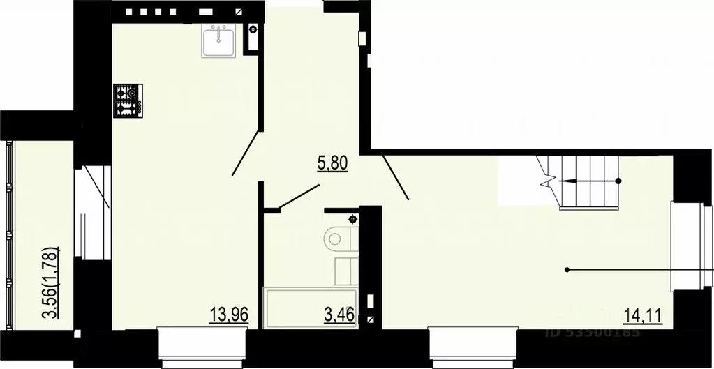 2-к кв. Костромская область, Кострома ул. Войкова, 34 (68.96 м) - Фото 1