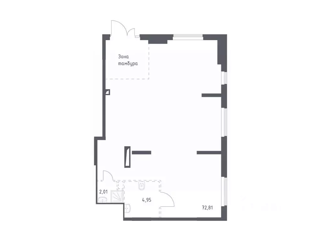 Помещение свободного назначения в Москва пос. Остафьево, 19 (79 м) - Фото 1