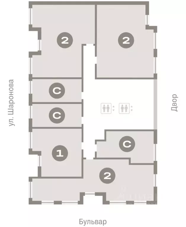 2-к кв. Омская область, Омск  (71.56 м) - Фото 2