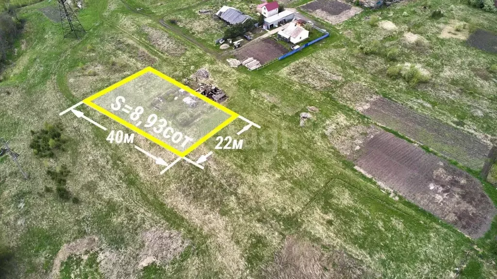 Участок в Томская область, Томск д. Киргизка, ул. Некрасова (8.93 ... - Фото 1