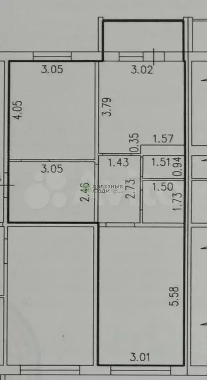2-к. квартира, 55,5 м, 7/12 эт. - Фото 0