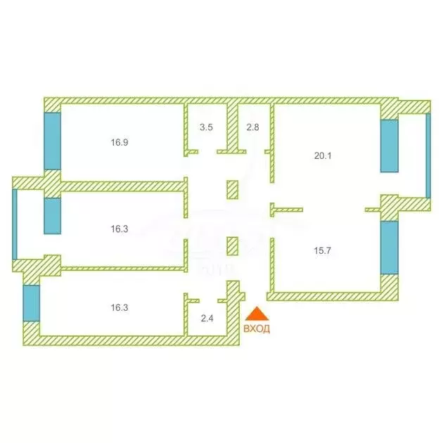 3-комнатная квартира: Тюмень, улица Газовиков, 41/1 (114 м) - Фото 2