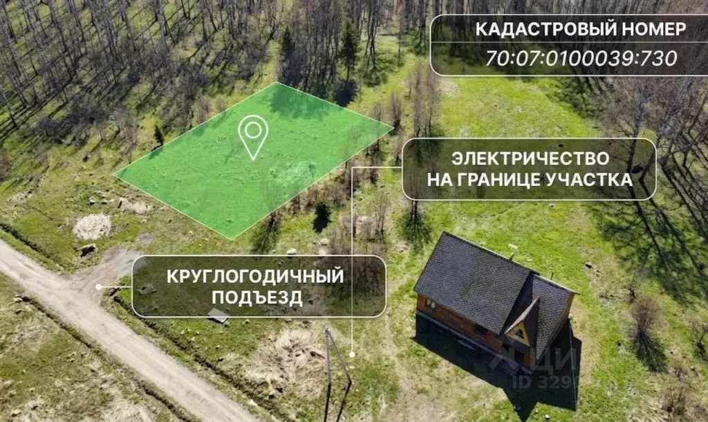 Участок в Томская область, с. Кожевниково ул. Юбилейная (10.0 сот.) - Фото 2