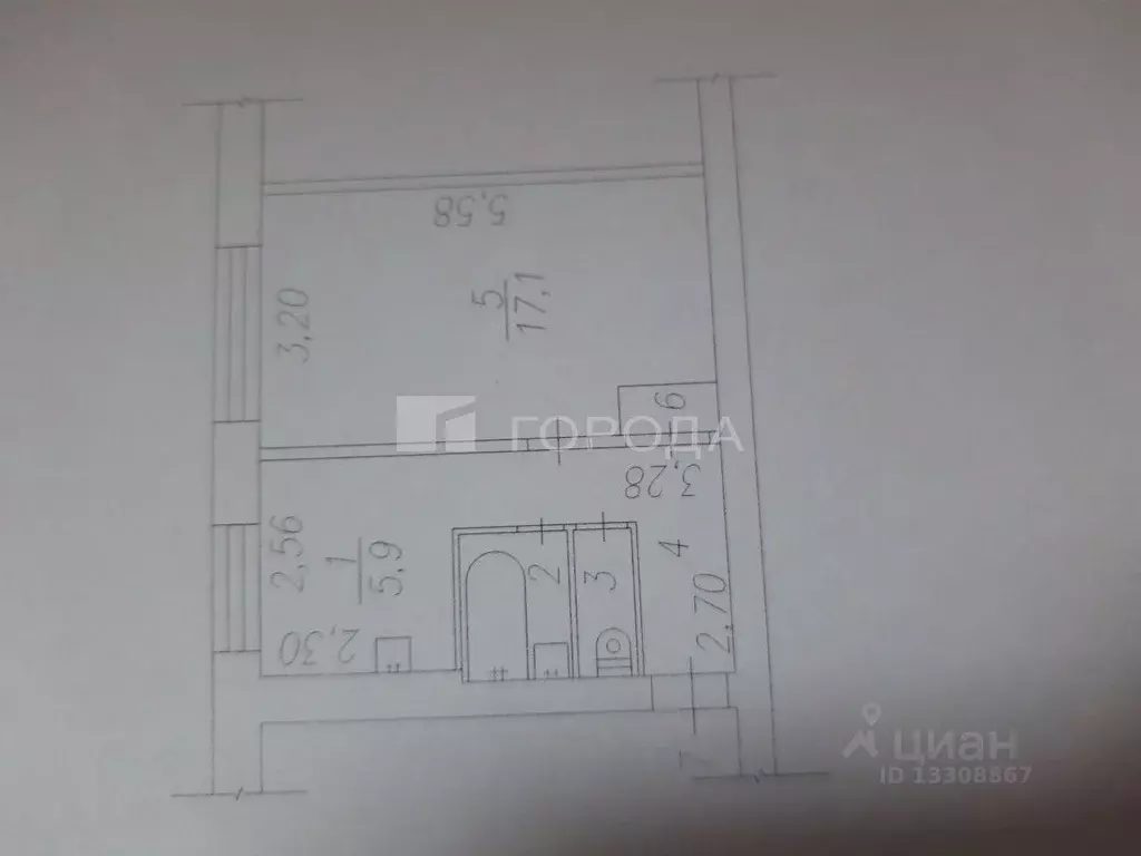 1-к кв. Кемеровская область, Новокузнецкий муниципальный округ, пос. ... - Фото 2